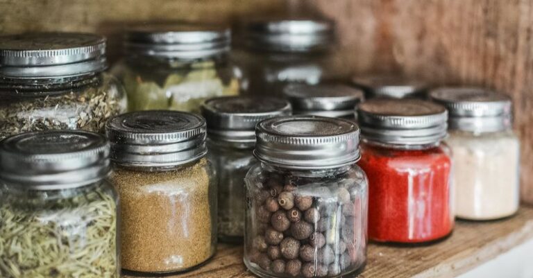 Ingredients - Spice Bottles on Shelf