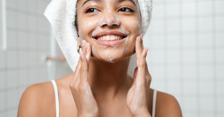 Treatments - Woman Washing Her Face