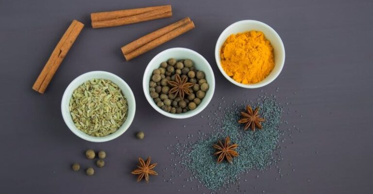 Ingredients - Assorted Spices Near White Ceramic Bowls